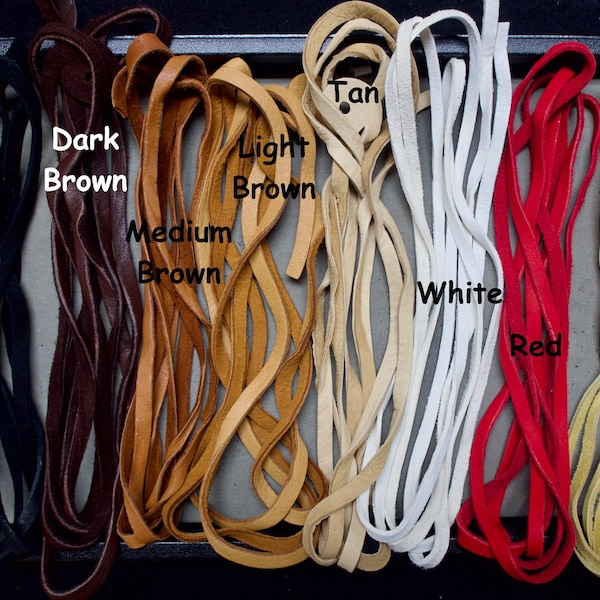 Flat Leather Cord Etsy