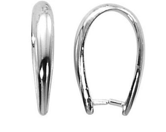 Pode incluir: Dois fechos de baioneta de prata de 18 mm para fazer joias. Os fechos estão abertos e prontos para serem presos a um colar ou pulseira.