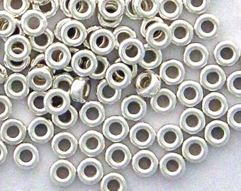 ROLLER BEADS 925 Sterling Silver 3.2mm, 4.2mm 5.2mm