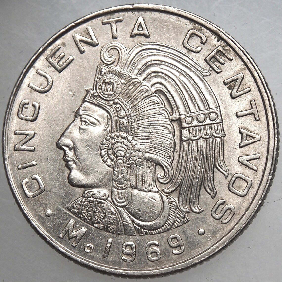 1964-1983 50 Centavos Aztec Coyolxauhqui / 1964 Un 1 Peso / | Etsy