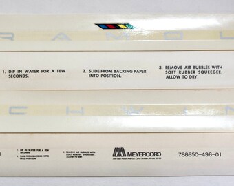 NOS 1984-1988 Vintage Schwinn Paramount FACTORY Water Slide Decals Silver