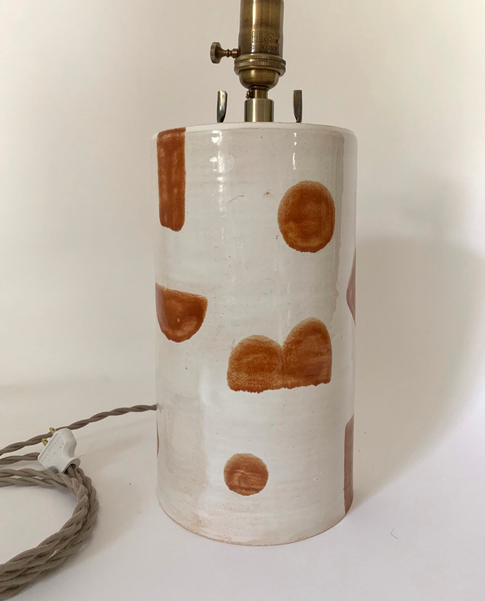 CERAMIC TABLE LAMP Handmade Modern Graphic Minimalist Etsy