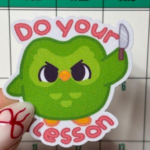 Do Your Lesson - duo the Duolingo  owl sticker