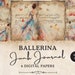 Ballerina Theme Paper 6 Ballet Junk Journal Pages Digital Floral ...