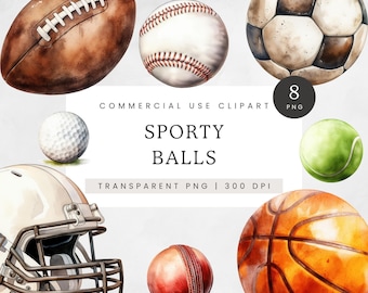 Pelotas deportivas PNG acuarela, imágenes prediseñadas de deportes de verano, imágenes prediseñadas de fútbol, imágenes prediseñadas de béisbol, gráficos de casco de fútbol americano, imágenes de pelota de tenis, pelota de críquet