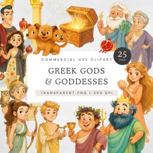 Greek Gods Clipart, Greek Gods and Goddesses Clip Art, Greek Mythology PNG, Zeus Hades Poseidon PNG, Mount Olympus, Aphrodite Artemis PNG