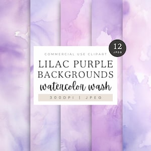 Arrière-plans texturés aquarelle violet pastel, lavis aquarelle lilas, papier numérique, arrière-plans d'invitations, papier artisanal pour scrapbooking