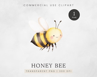 Abeja PNG, Clipart de abeja bebé en acuarela, Arte infantil de abeja, Clip Art de abejorro, Gráficos de jardín de abejas, Uso comercial
