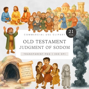 Sodom & Gomorrah Clipart, Altes Testament Bibel Charakter Clip Art, Lot Biblischer Charakter PNG, Sonntagsschule Bibel Handwerk, Genesis Bilder