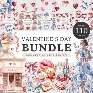 Pacchetto di clipart di San Valentino, clipart di febbraio, PNG della stagione dell'amore, cuore rosso e rosa, San Valentino in stile cinese, torte romantiche, biscotti e dolci