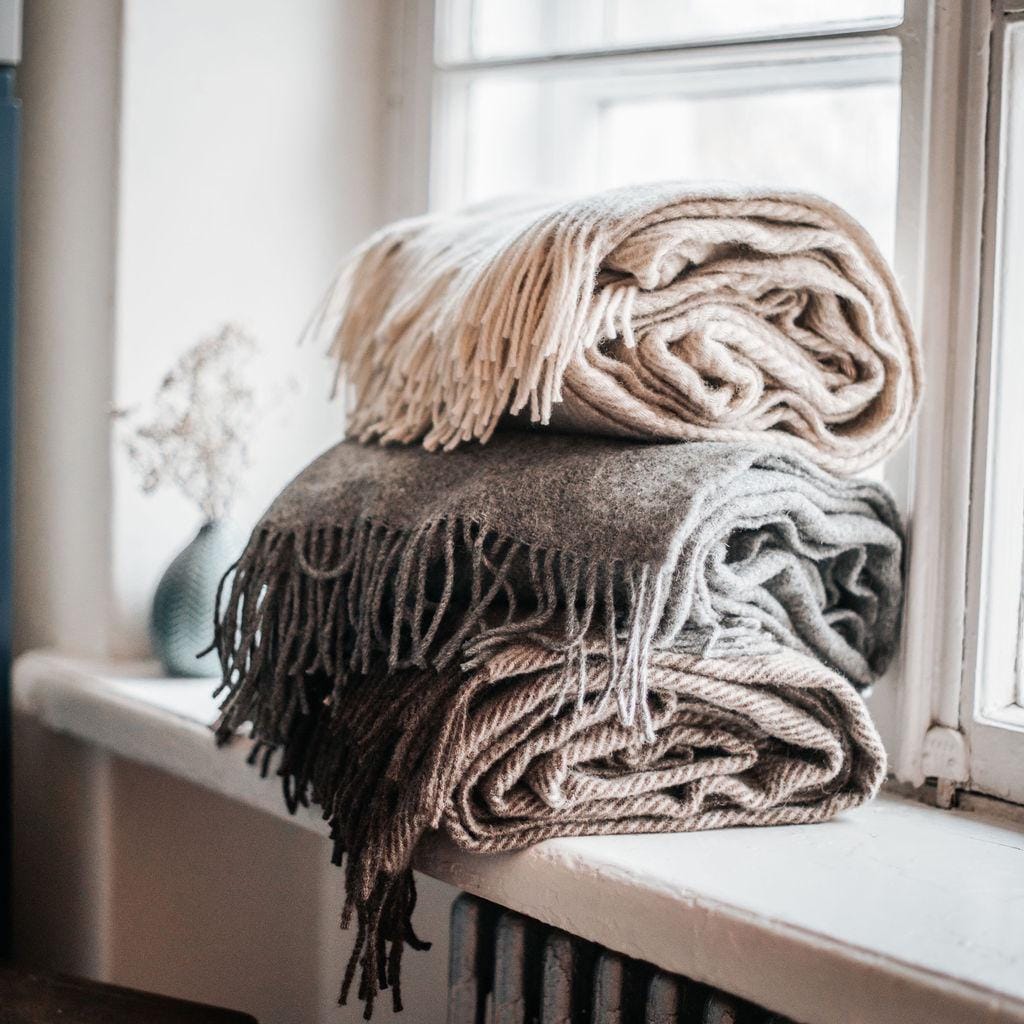 Fringe Wool Blanket - Etsy