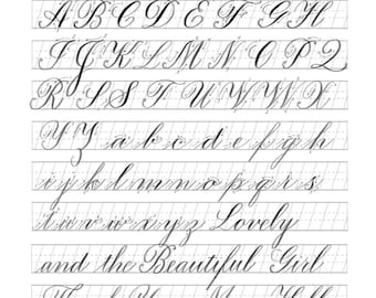 Calligraphy Practice Alphabet: Copperplate
