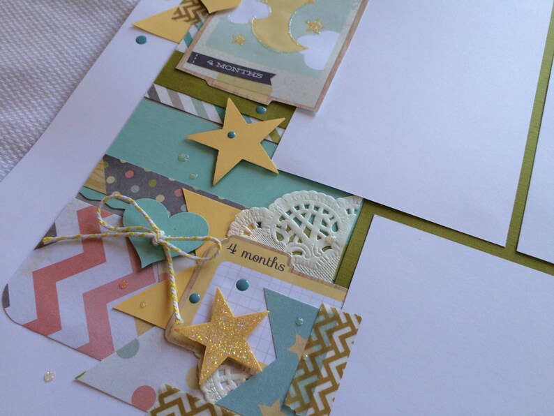 Neutral Gender Baby scrapbook album Etsy