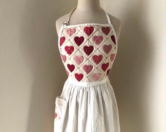 Beautiful Vintage Heart Apron