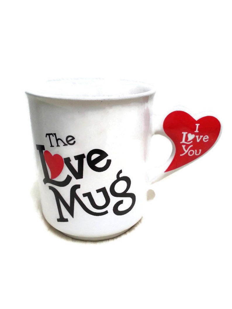 Vintage 80s The Love Mug I Love You Valentines Anniversary image 0