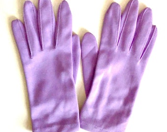 Vintage 1950s Lavender Gloves Small Medium 7