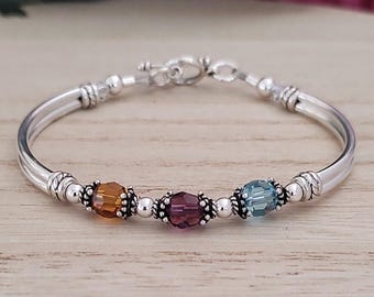 Custom Birthstone Bracelet for Women Family Birthstone Jewelry Mothers Day Gift Birthstone Jewelry Gift For for Grandma Birthstone Bracelet