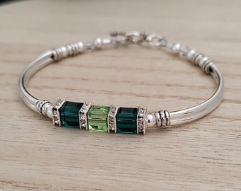 Family Birthstone Bracelet for Women Charm Bracelet Birthstone Jewelry for Her Custom Birthstone Jewelry for Grandma Custom Bracelet for Her