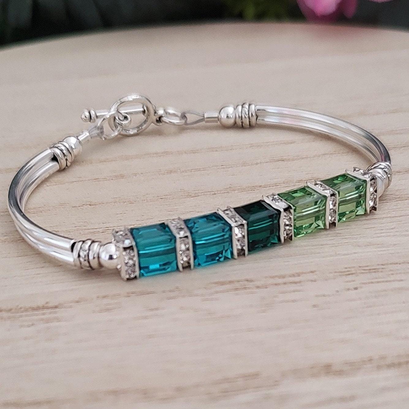 Custom Birthstone Bracelet for Grandmother Family Birthstone Bracelet Custom Jewelry For Her Bridesmaid Gemstone Bracelet for Mothers Day