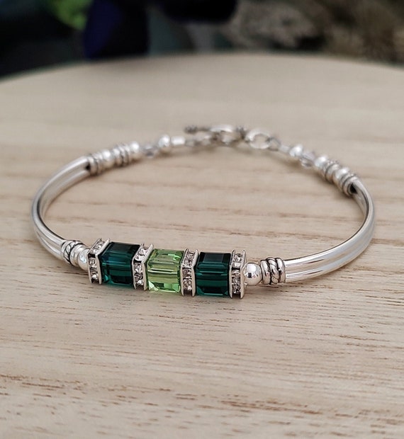Family Birthstone Bracelet for Women Charm Bracelet Birthstone Jewelry for Her Custom Birthstone Jewelry for Grandma Custom Bracelet for Her