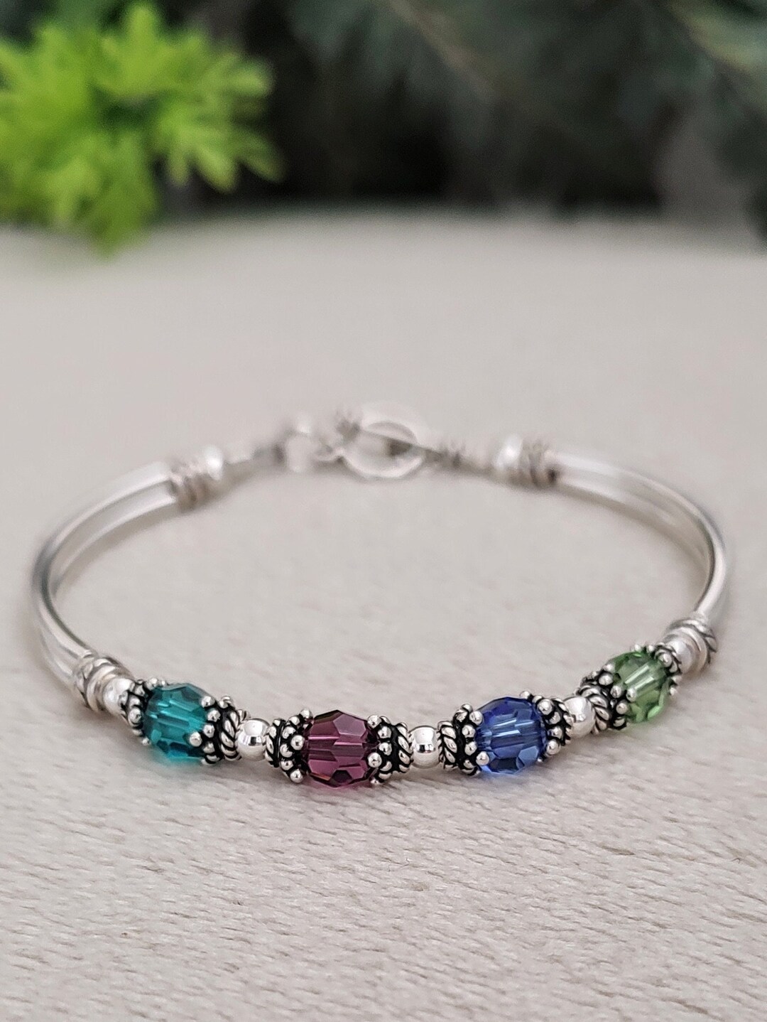 Family Birthstone Bracelet Mothers Day Gift Custom Birthstone Jewelry ...
