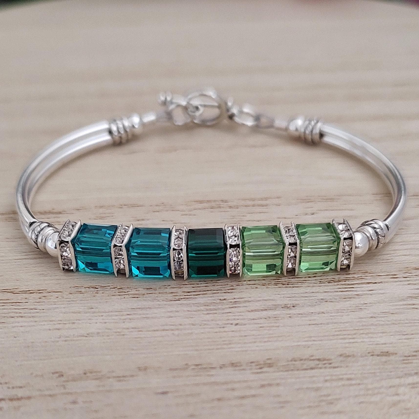 Custom Birthstone Bracelet for Grandmother Family Birthstone Bracelet Custom Jewelry For Her Bridesmaid Gemstone Bracelet for Mothers Day