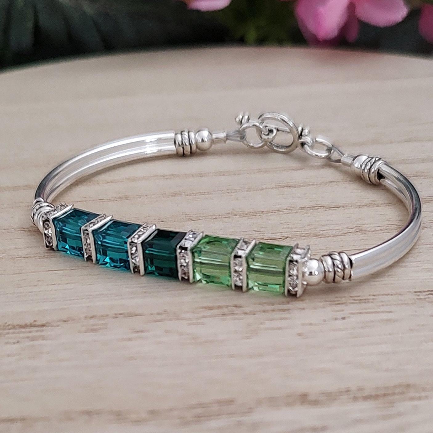 Custom Birthstone Bracelet for Grandmother Family Birthstone Bracelet Custom Jewelry For Her Bridesmaid Gemstone Bracelet for Mothers Day