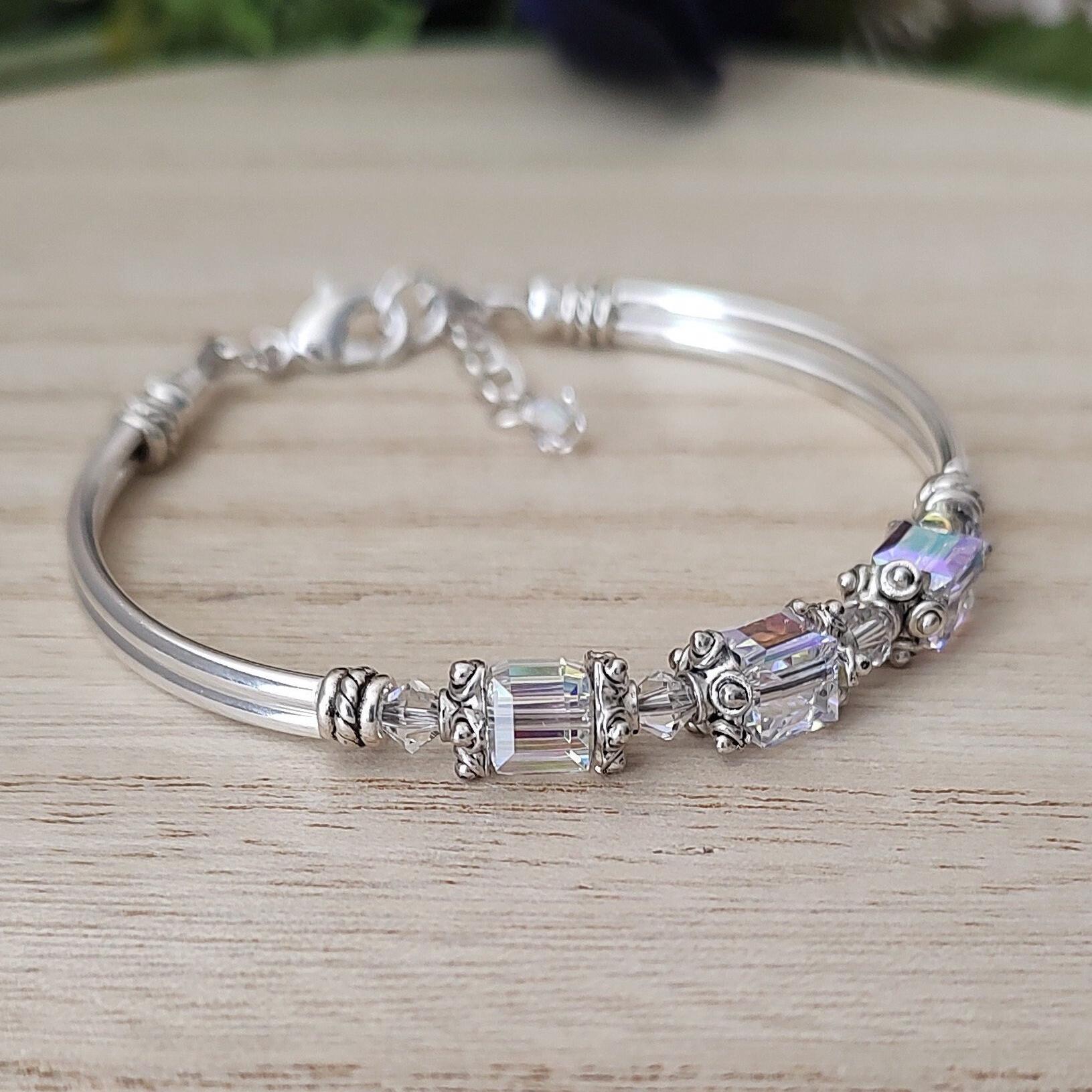 April Birthstone Bracelet - Etsy