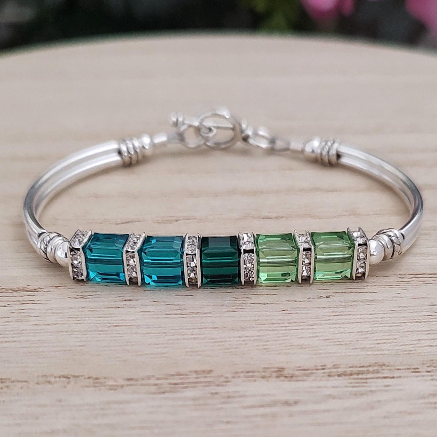 Custom Birthstone Bracelet for Grandmother Family Birthstone Bracelet Custom Jewelry For Her Bridesmaid Gemstone Bracelet for Mothers Day