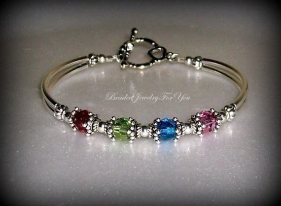 mothers day birthstone bracelet