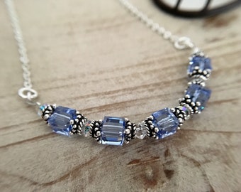 Bridesmaid Necklace Silver Bridesmaid Necklace Gift Set Personalized Bridesmaid Gift for Bridesmaid Proposal Maid of Honor Proposal Gift