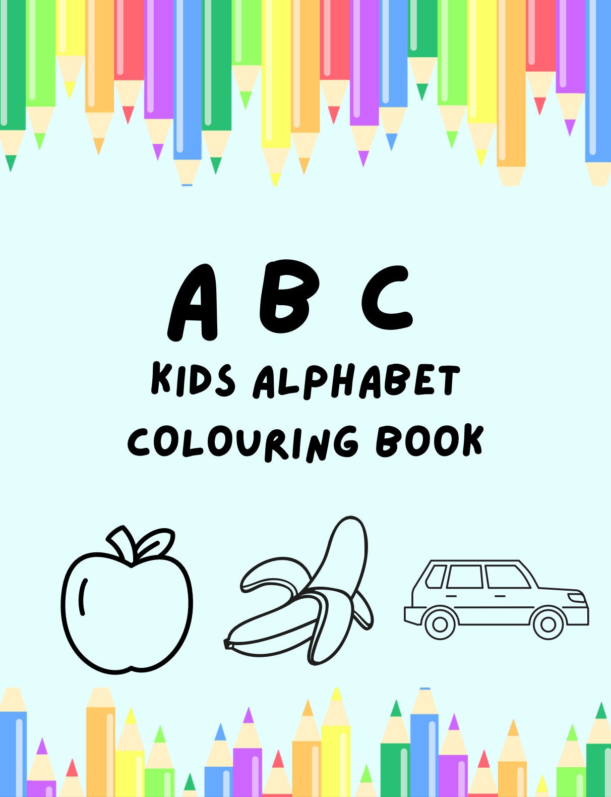 Kids Printable Educational Alphabet Coloring Pages With Writing ...