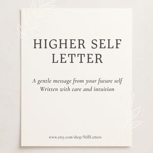 Carta al Ser Superior, Lectura Intuitiva Personalizada, Mensaje Apacible de tu Yo Futuro, Guía Espiritual y Percepción Espiritual