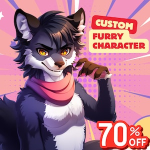 Custom Furry Art Commission | Anime Furry Character, Fursona, Anthro, Furry Profile Picture, Furry avatar, Furry Icon, Furry Art