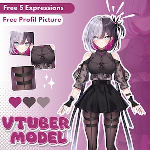 Custom Vtuber Model, Live2D Model, Vtuber Model Commission, Vtuber Male and Female, Anime Art, Vtuber Assets, Pngtuber