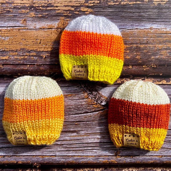 Candy Corn Hat - Doll to Adult Sizes