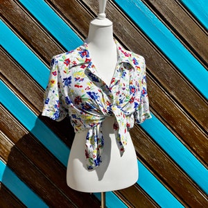 Vintage 80s Floral Top
