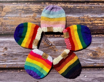 Rainbow Hats - Doll to Adult Sizes