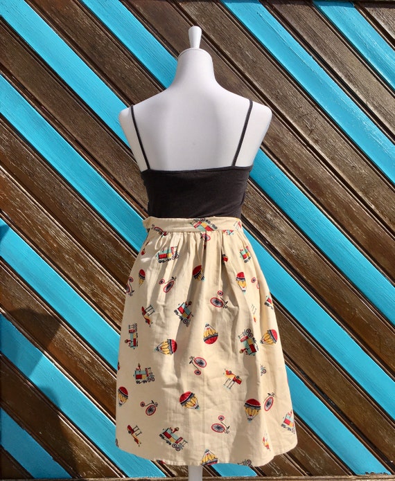 Vintage 70s Printed Skirt - image 4