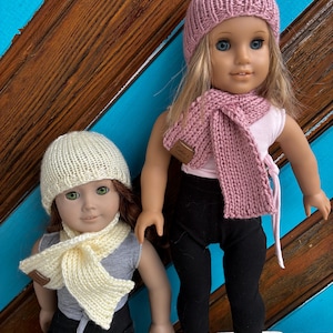 Custom Doll Hat and Scarf