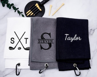 Custom Embroidered Golf Towel - Ideal Gift for Men and Women, Perfect for Golf Bags - Birthday, Retirement, and Special Occasions gift