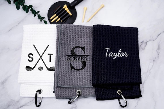 Custom Embroidered Golf Towel: Personalized Golf Bag Accessory