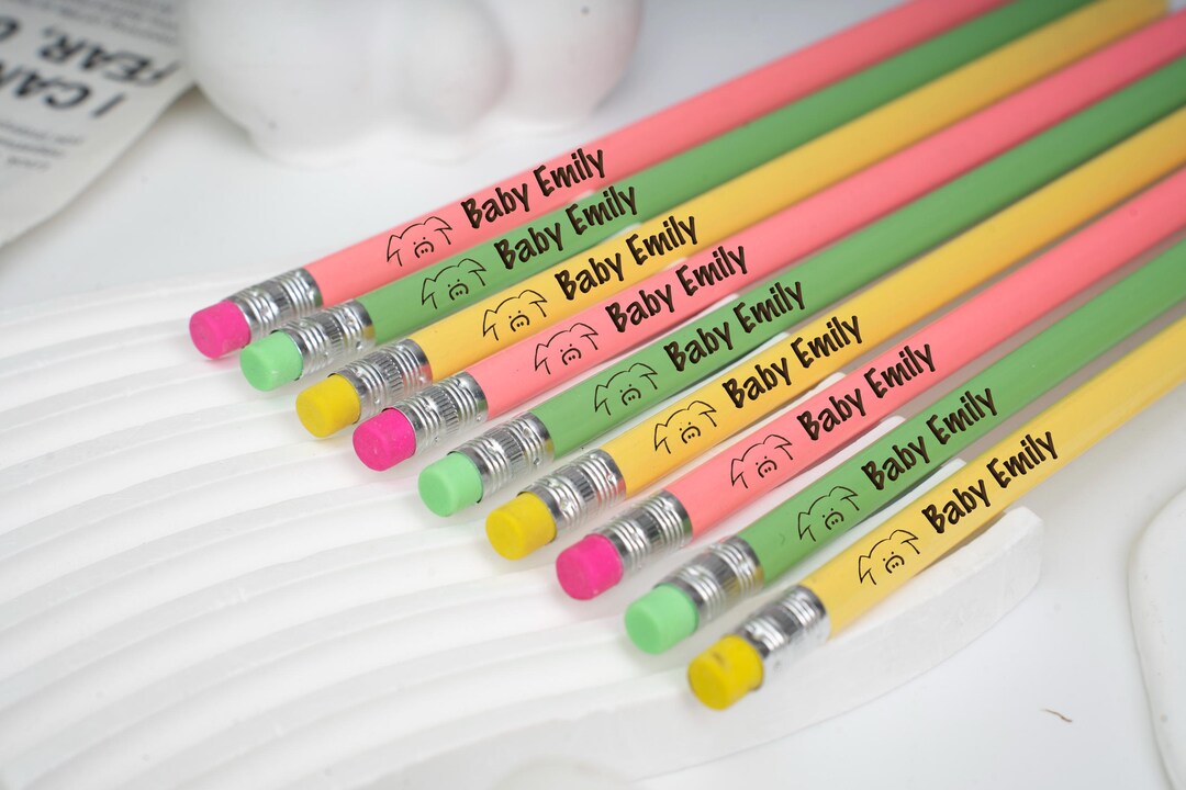 Personalized Engraved Pencils: Custom Name, Back to School Supplies - Etsy