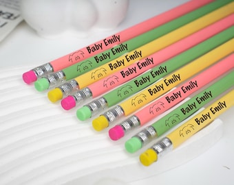 Personalized Engraved Pencils: Custom Name, Back to School Supplies