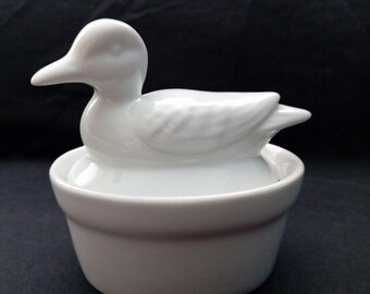 French Porcelain Pate Dish
