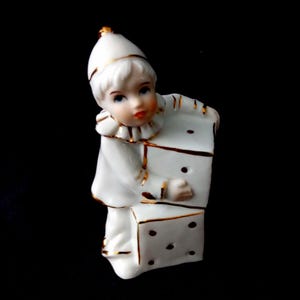Porcelain Pierrot Clown With Dice