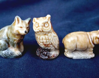 Various Wade Whimsey England Animal Figures.