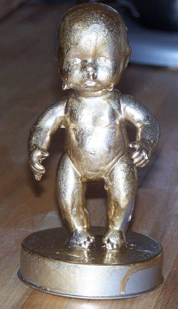 Fauxbronze Baby Statue Etsy