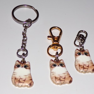 cute kitty cat keychain