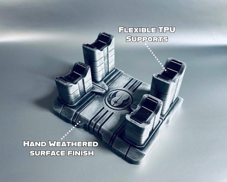 Double Lightsaber Display Stand - Choose Your Design image 2